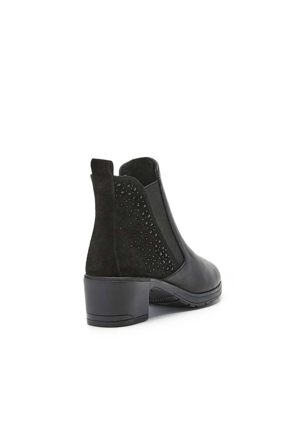botin piel mujer 24 horas 25819 negro