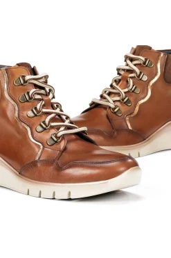 Botin Piel Mujer Fluchos union f2073 habana cuero