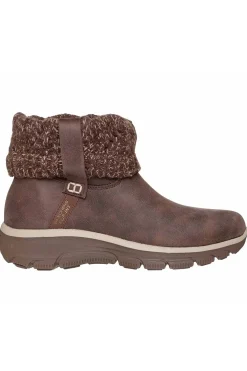 botin Skechers Slip-ins Relaxed Fit Easy Going Cozy Weather 2 168033 chocolate