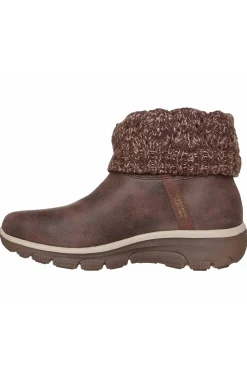 botin Skechers Slip-ins Relaxed Fit Easy Going Cozy Weather 2 168033 chocolate