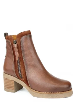 Botín Mujer Desiree Mulan10 Combinado Avellana