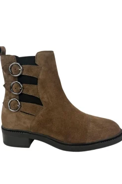 Botín Mujer LOL Shoes 7443 Luar Serraje Taupe Oscuro