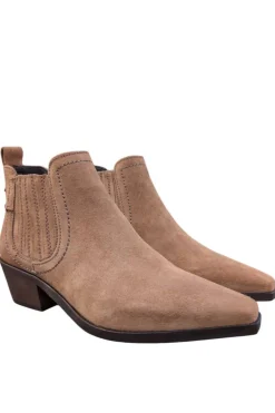 Botín Mujer LOL Shoes Loana 7407 Serraje Taupe Oscuro