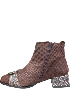 Botín Mujer Nemonic 2345 Ingras Vichy Marron