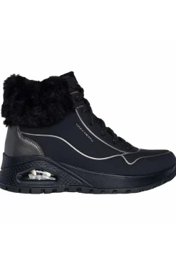 Botín Mujer Skechers Uno Rugged Fall Shimmer 167993 Negro Peltre