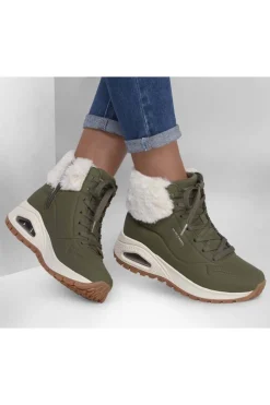 Botín Mujer Skechers Uno Rugged Fall Air 167274 Olive