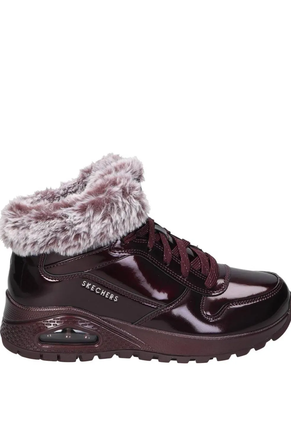 Botín Mujer Skechers Uno Rugged Fiesty Winter 168126 BURG Burgundy