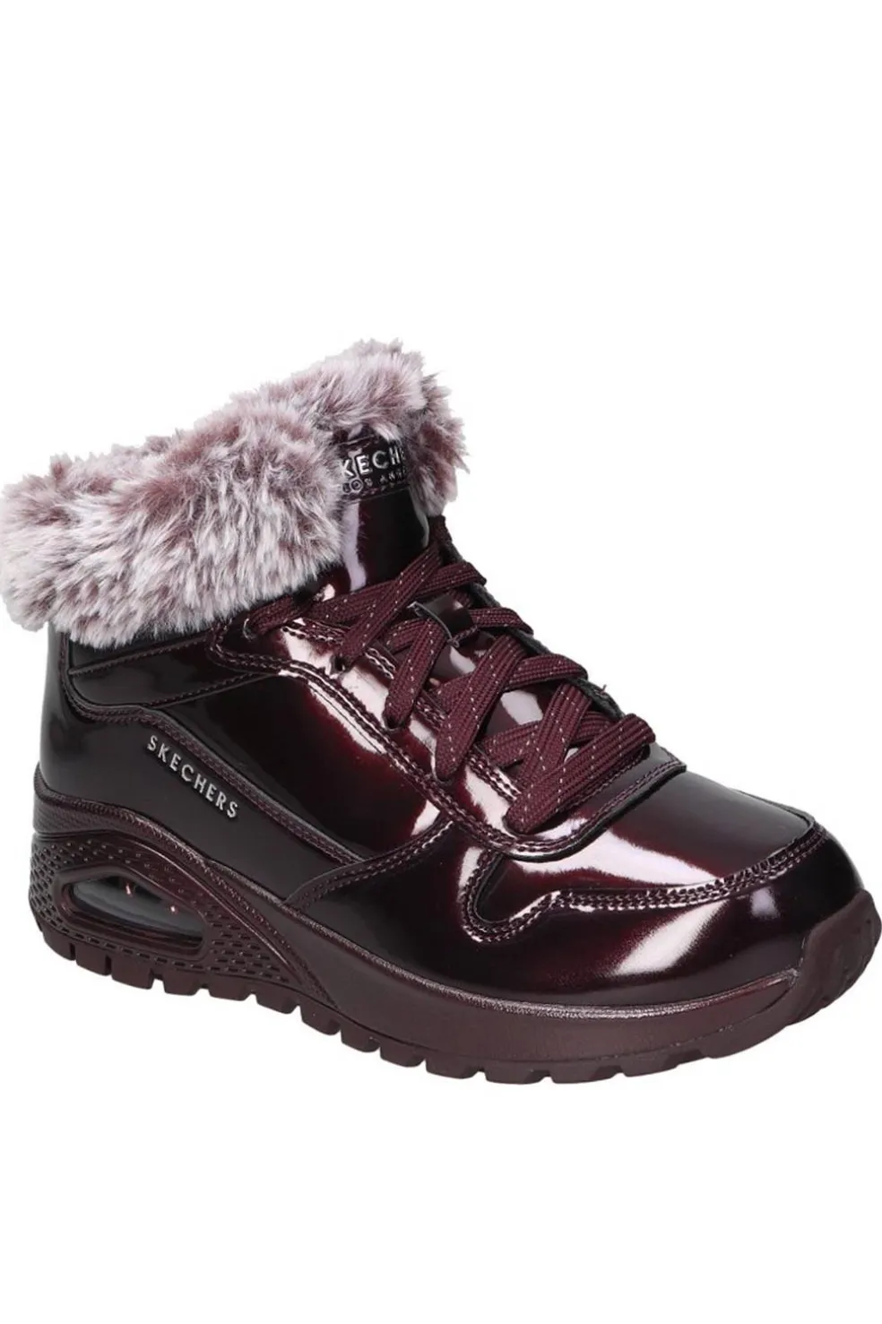 Botín Mujer Skechers Uno Rugged Fiesty Winter 168126 BURG Burgundy