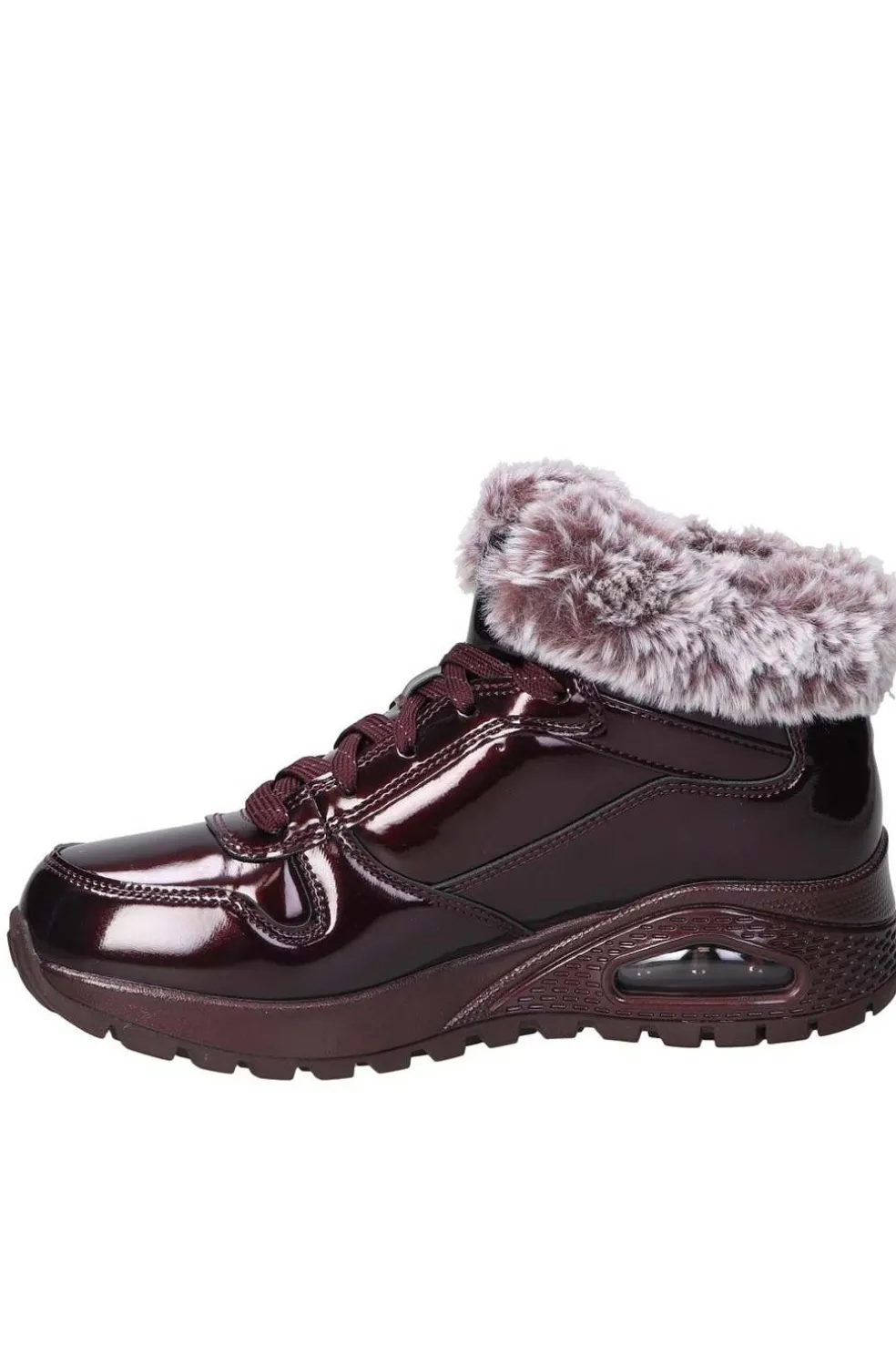Botín Mujer Skechers Uno Rugged Fiesty Winter 168126 BURG Burgundy