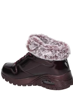 Botín Mujer Skechers Uno Rugged Fiesty Winter 168126 BURG Burgundy