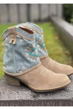 Botín Nemonic 2377 Voley Brown Rose Azul