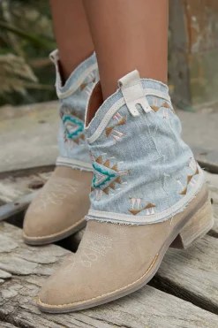 Botín Nemonic 2377 Voley Brown Rose Azul