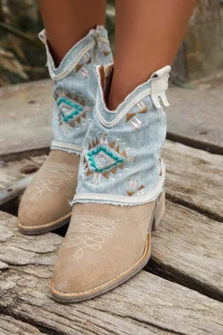 Botín Nemonic 2377 Voley Brown Rose Azul