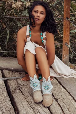 Botín Nemonic 2377 Voley Brown Rose Azul