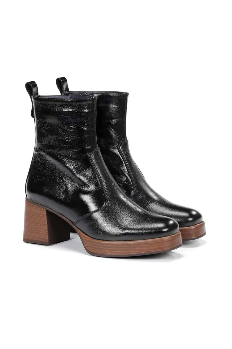 Botín piel de mujer Dorking cristel d9157 negro