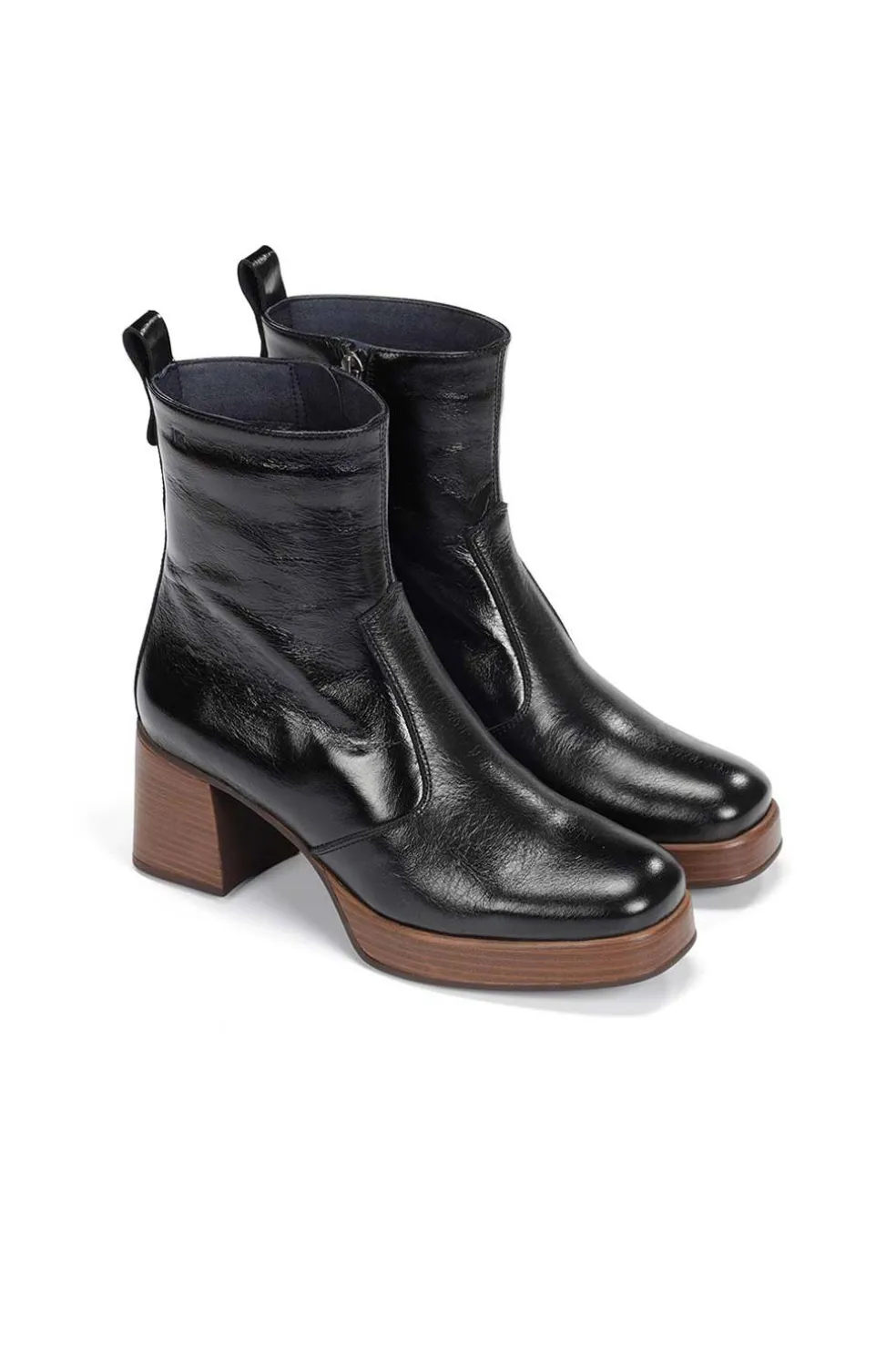 Botín piel de mujer Dorking cristel d9157 negro