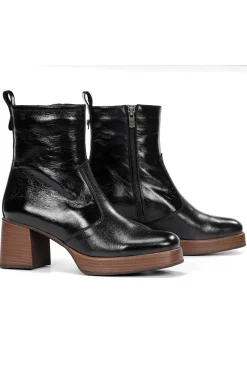 Botín piel de mujer Dorking cristel d9157 negro