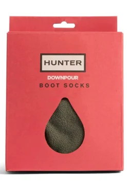 Calcetines Hunter Downpour Fleece Tall HXRU0066252 Dark Olive