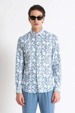 camisa Antony Morato napoli slim fit mmsl00628 7127