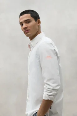 Camisa Ecoalf Hombre Antonio 000 Blanca