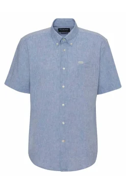 Camisa Hombre Barbour Nelson Regular Short-Sleeved MSH5595BL33 Classic Blue