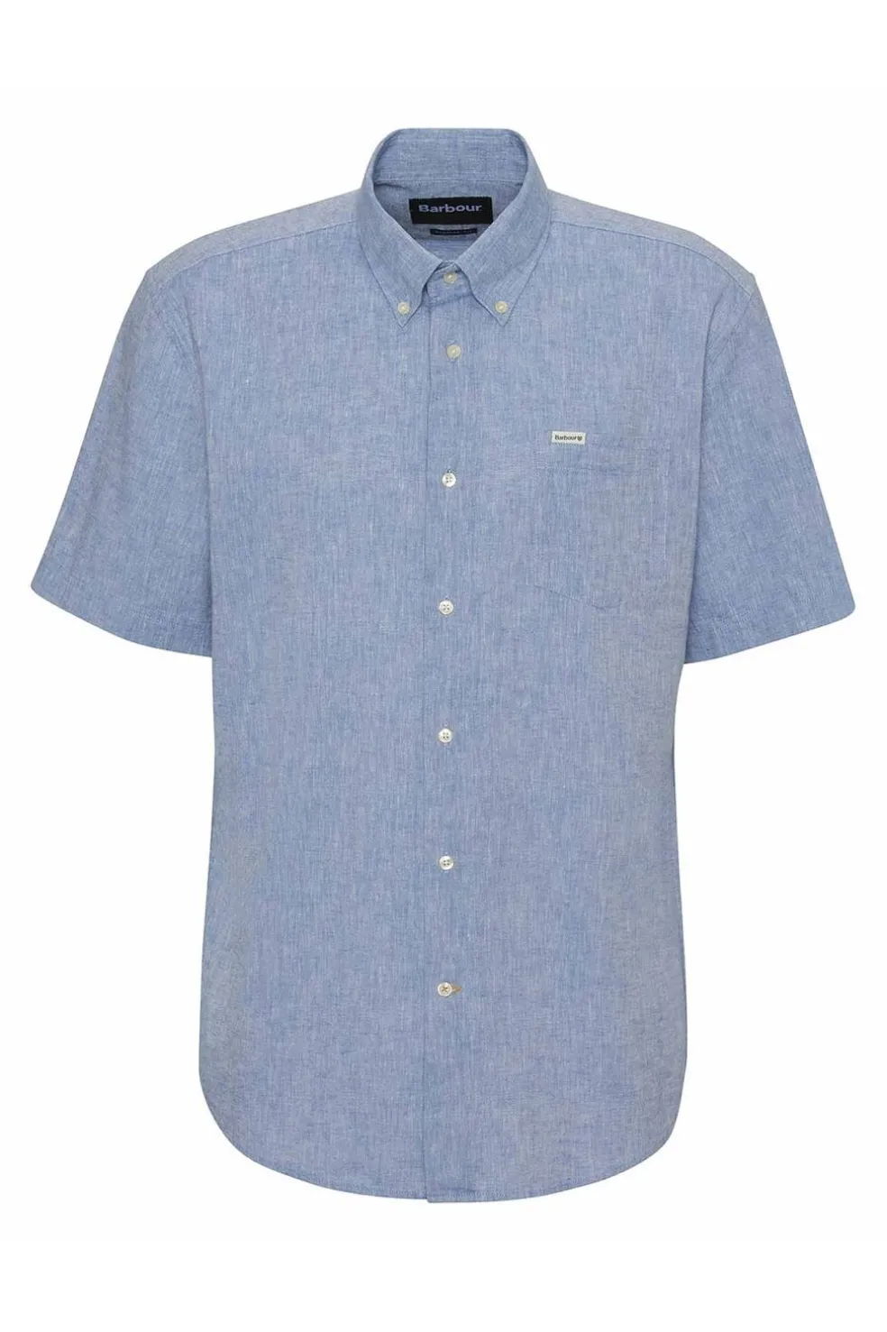 Camisa Hombre Barbour Nelson Regular Short-Sleeved MSH5595BL33 Classic Blue