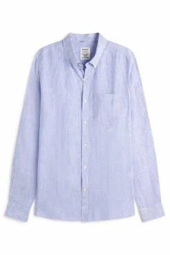 Camisa Hombre Ecoalf Adan 344 Offwhitebluestripe