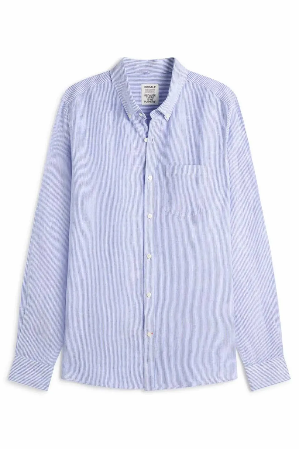 Camisa Hombre Ecoalf Adan 344 Offwhitebluestripe