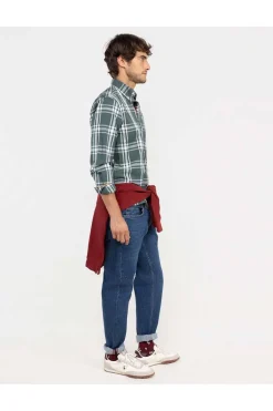 Camisa Hombre El Ganso Cuadro Brit Algodón 1050W250111 Verde