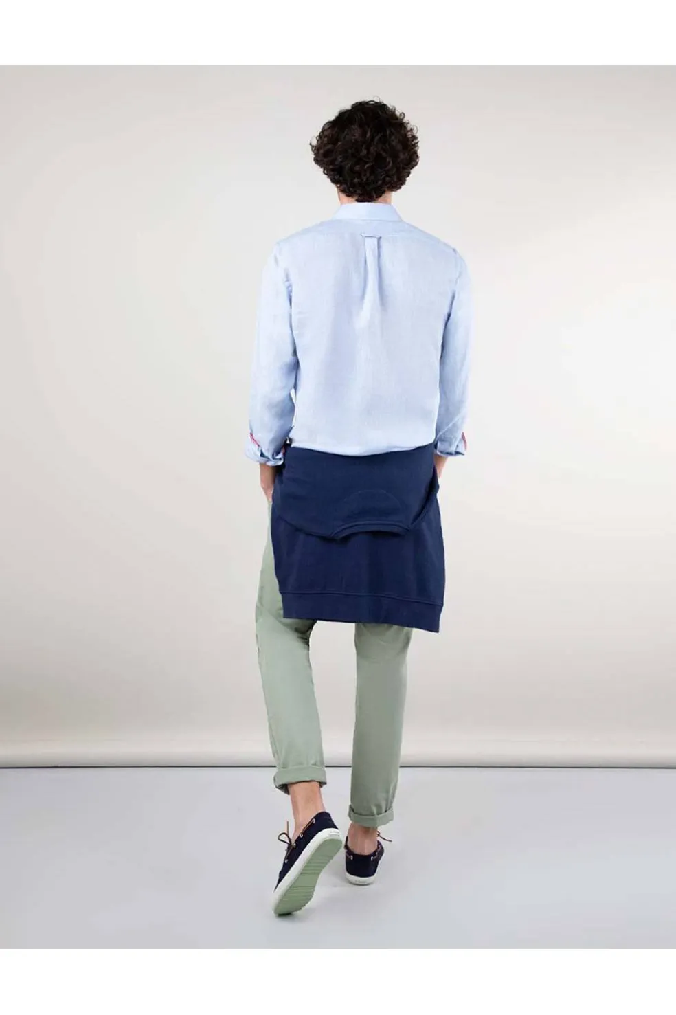 Camisa Hombre El Ganso garment dyed 1050s240056 celeste