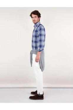 Camisa Hombre El Ganso tartan 1050w240058 marino