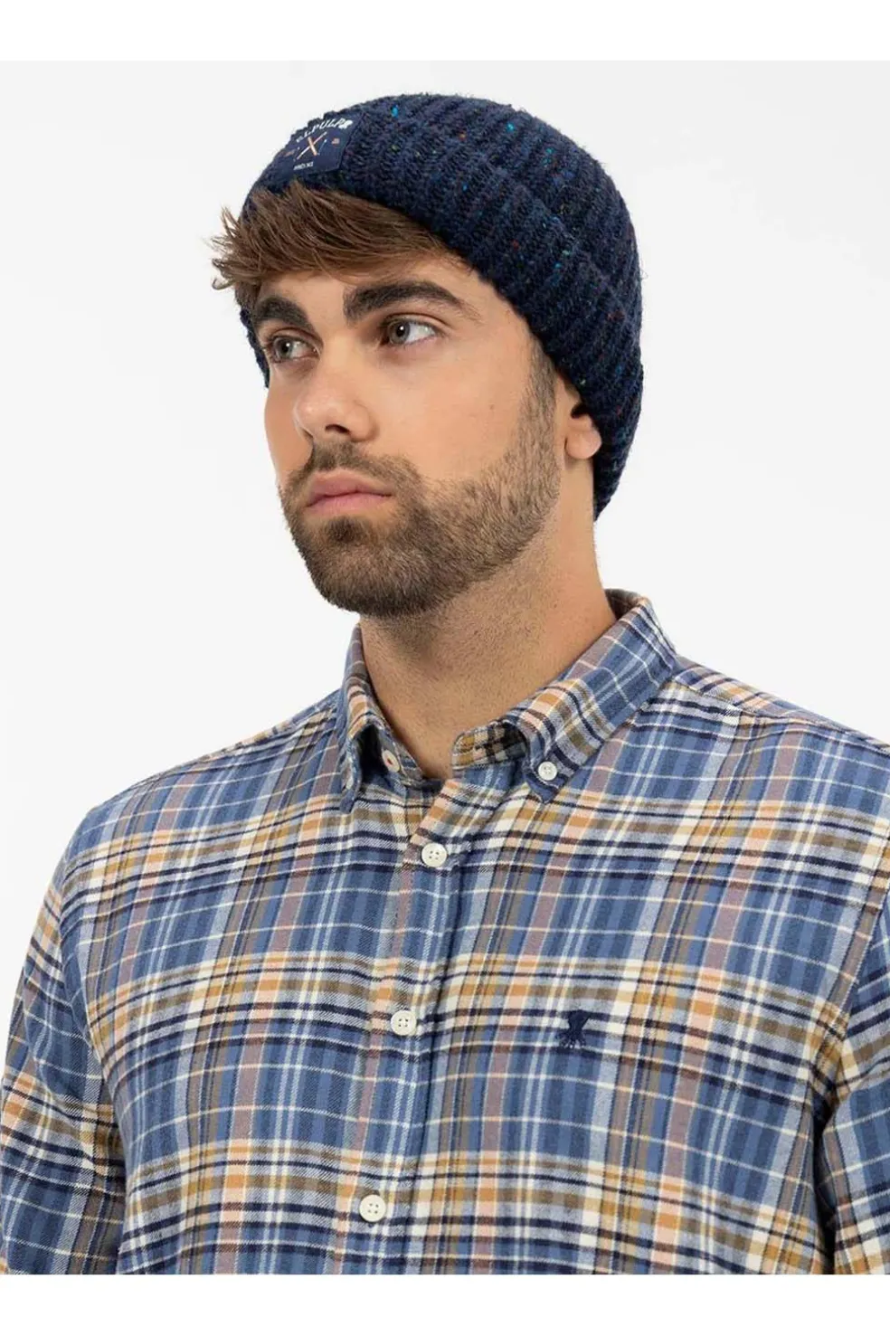 Camisa Hombre El Pulpo Cuadros Amur Viyela 11050325397714 Índigo