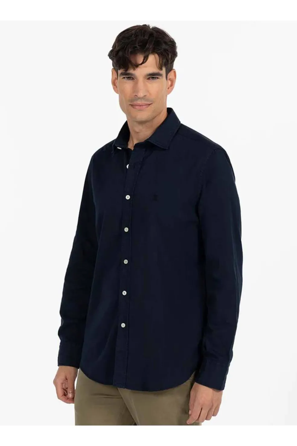 Camisa Hombre El Pulpo Logo A Tono Sarga Lavada 11050925406719 Azul Marino