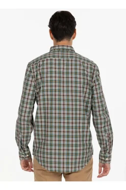 Camisa Hombre El Pulpo Multicuadro Twill 11050925370206 Mostaza