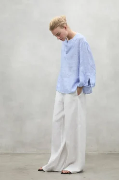 Camisa Mujer Ecoalf Jena 334 Skyblue