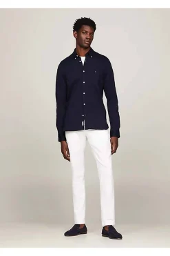 camisa Tommy Hilfiger 1985 de punto corte slim mw0mw30675 dw5