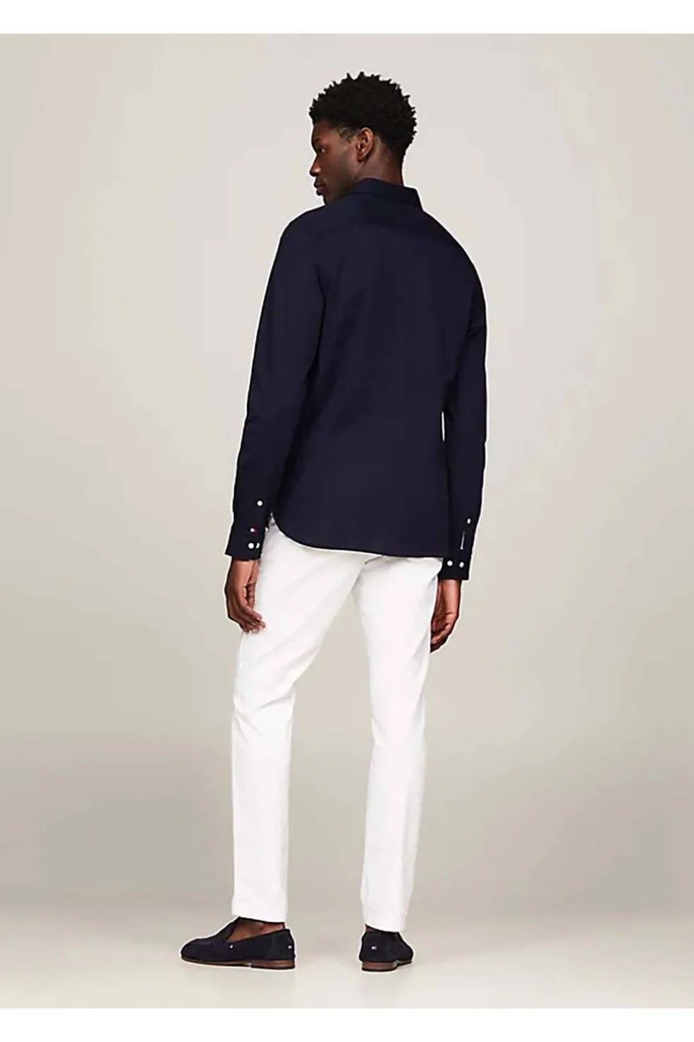 camisa Tommy Hilfiger 1985 de punto corte slim mw0mw30675 dw5