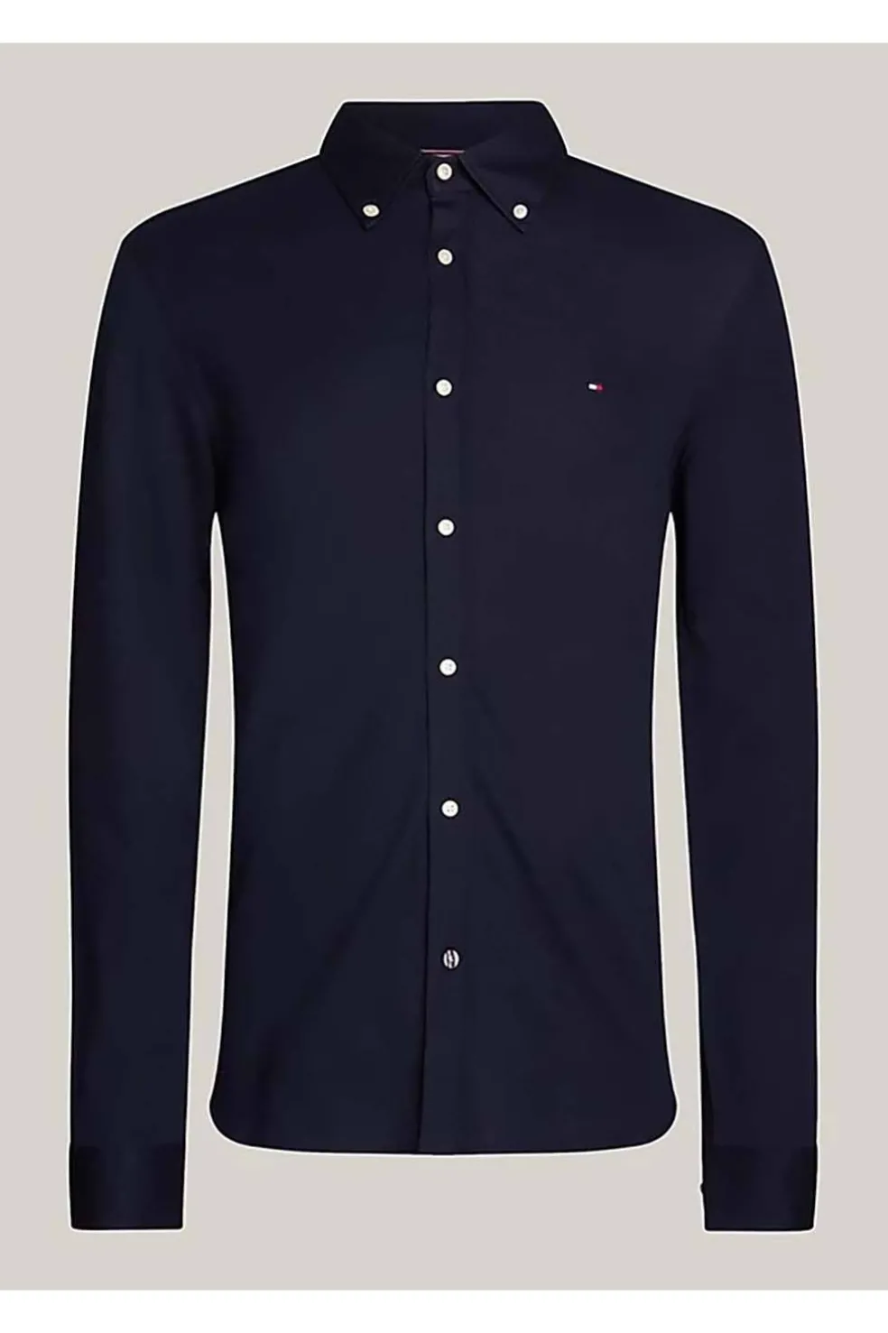 camisa Tommy Hilfiger 1985 de punto corte slim mw0mw30675 dw5