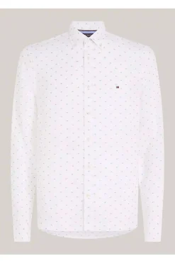 camisa Tommy Hilfiger de corte slim con logo bordado mw0mw34615 0k4