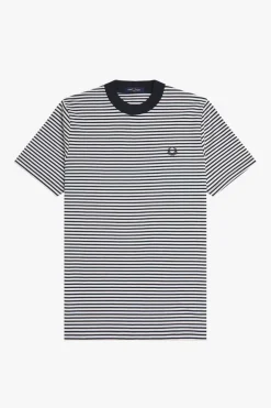camiseta hombre Fred Perry m6581 608 azul marino blanco