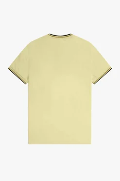 camiseta hombre Fred Perry m1588 y61 dorado nido abeja negro