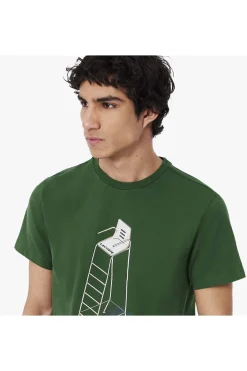 camiseta Hombre Lacoste de tenis con estampado clásico th2101 s30