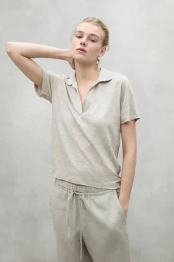 Camiseta Mujer Ecoalf Troms 051 Beige