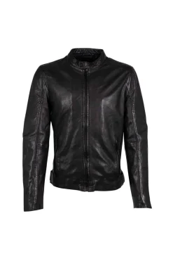 cazadora cuero Gipsy 2.0 boy asher black 2201 0122