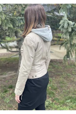 cazadora cuero mdp cat 10 cream