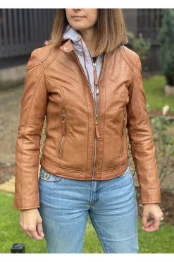cazadora cuero mdp cat 10 tan