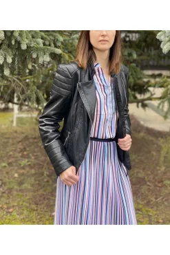 Cazadora cuero mdp suzi black