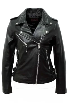 cazadora de cuero estilo perfecto tonny black