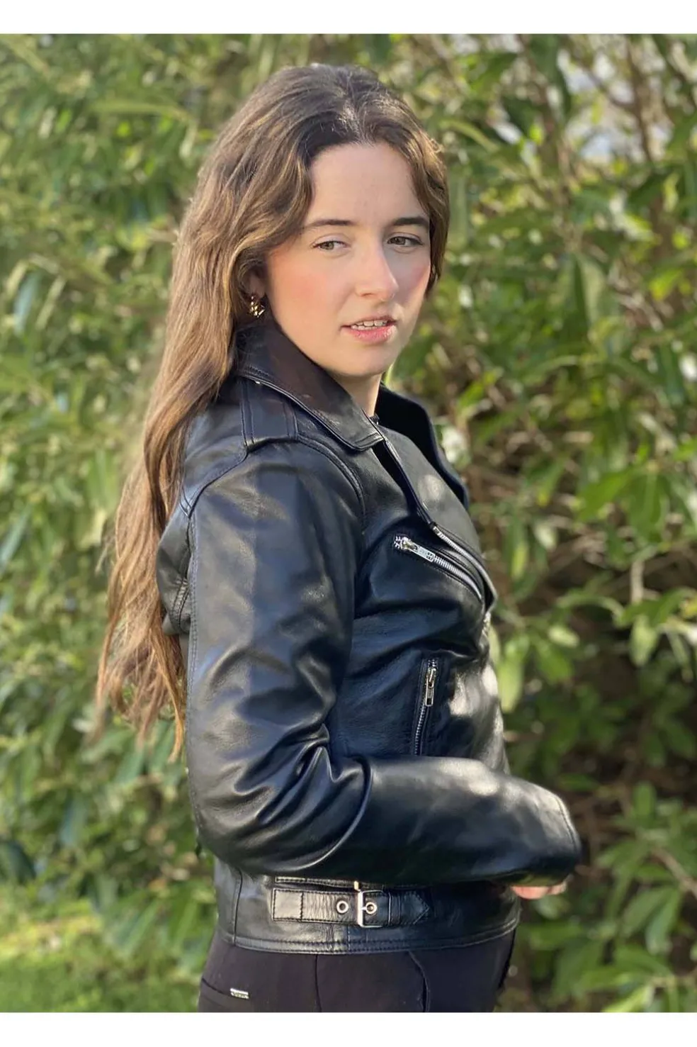cazadora de cuero estilo perfecto tonny black
