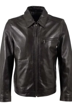 Cazadora de Cuero Hombre Mauritius berink anthracite 1201 0803